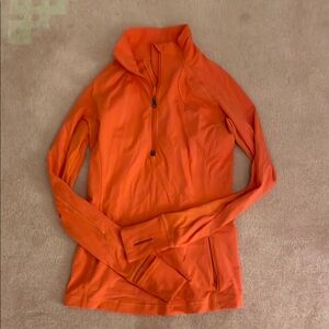 Lululemon Orange Quarter-Zip Define Jacket